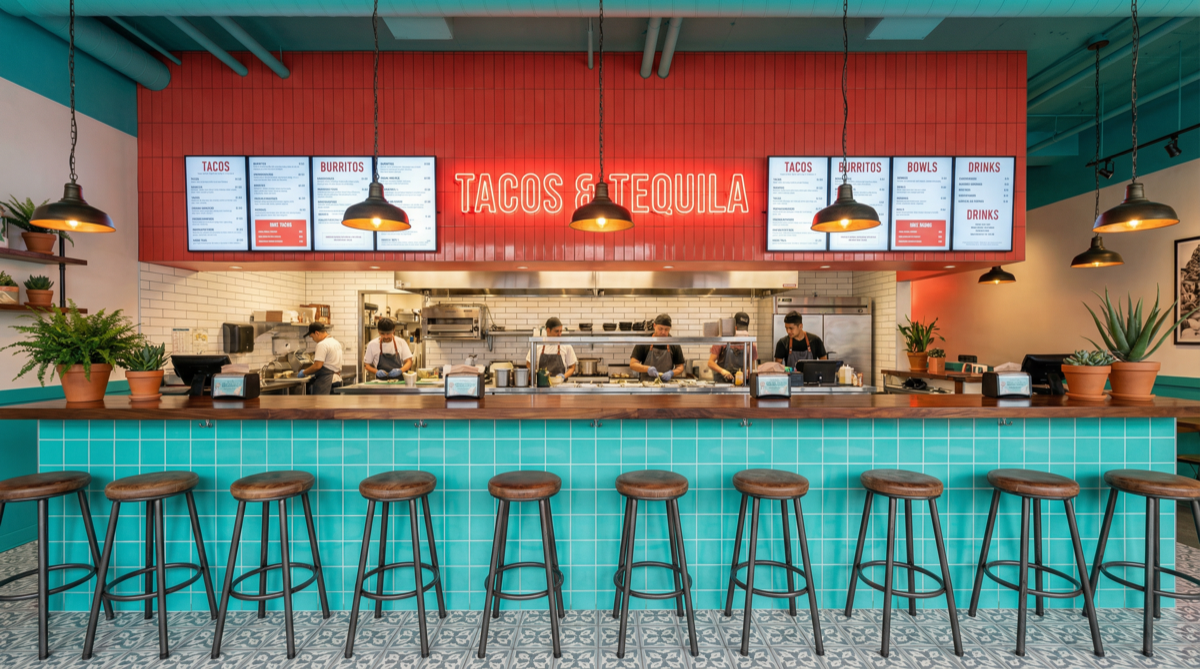 Counter met open keuken